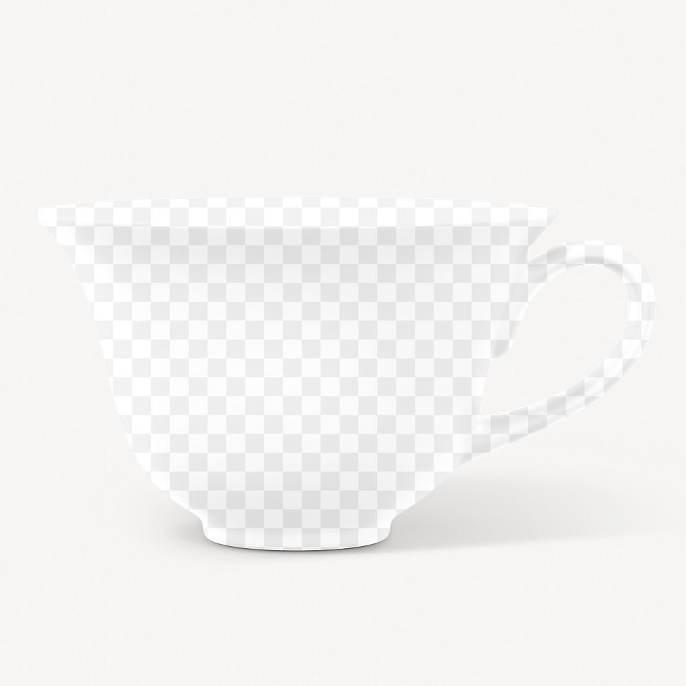 Tea cup png mockup, transparent design