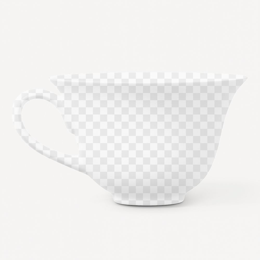 Tea cup png mockup, transparent design