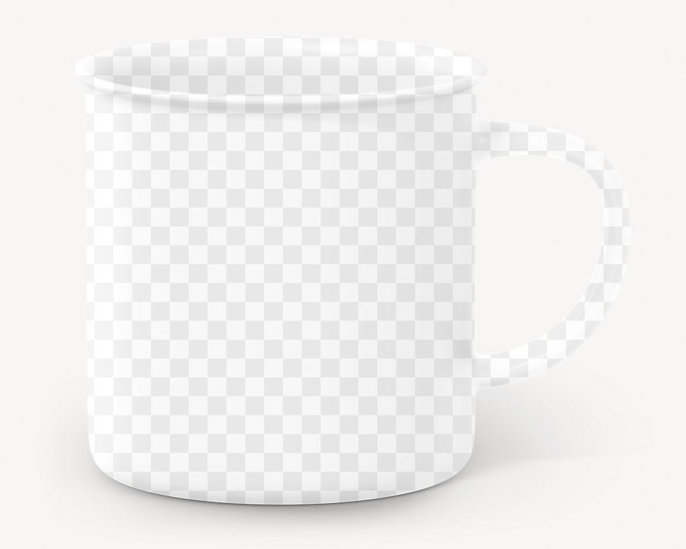 Camping mug png mockup, transparent design