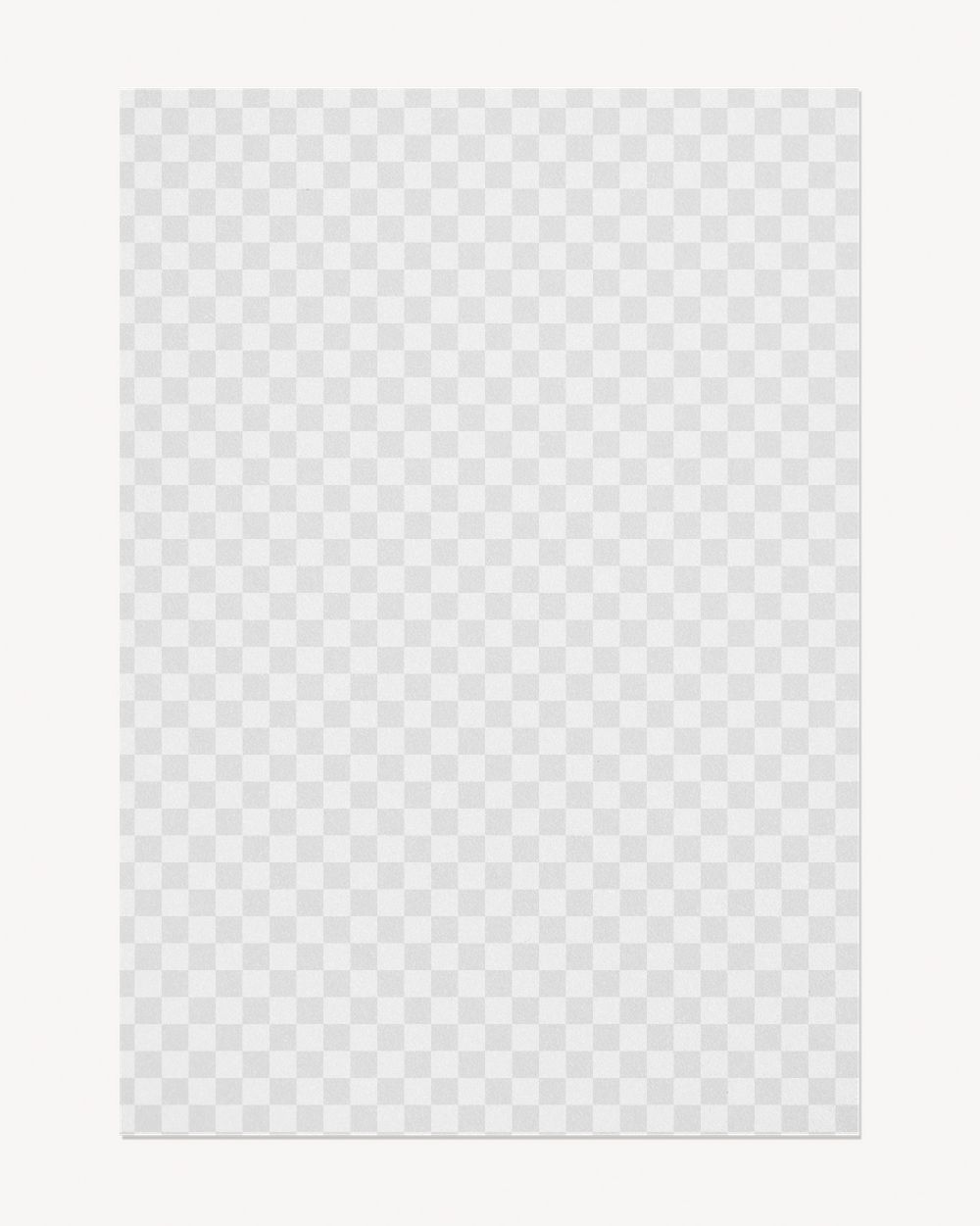 Poster png mockup, realistic transparent paper