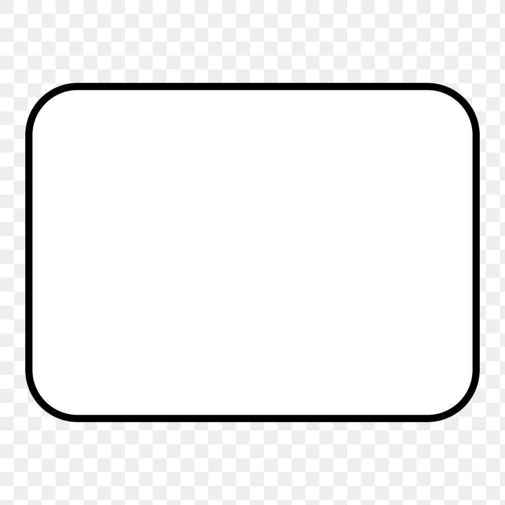 Png blank text box sticker, transparent background