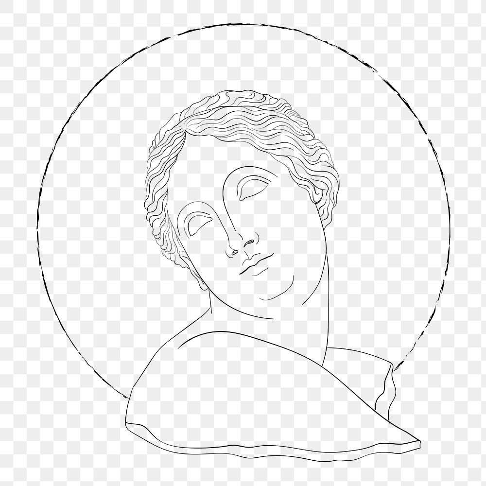 Greek Goddess png sticker, transparent background
