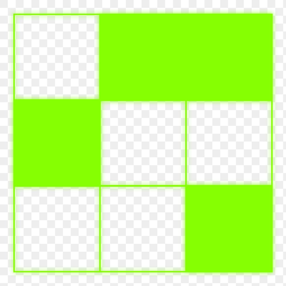 Grid table png sticker, transparent background