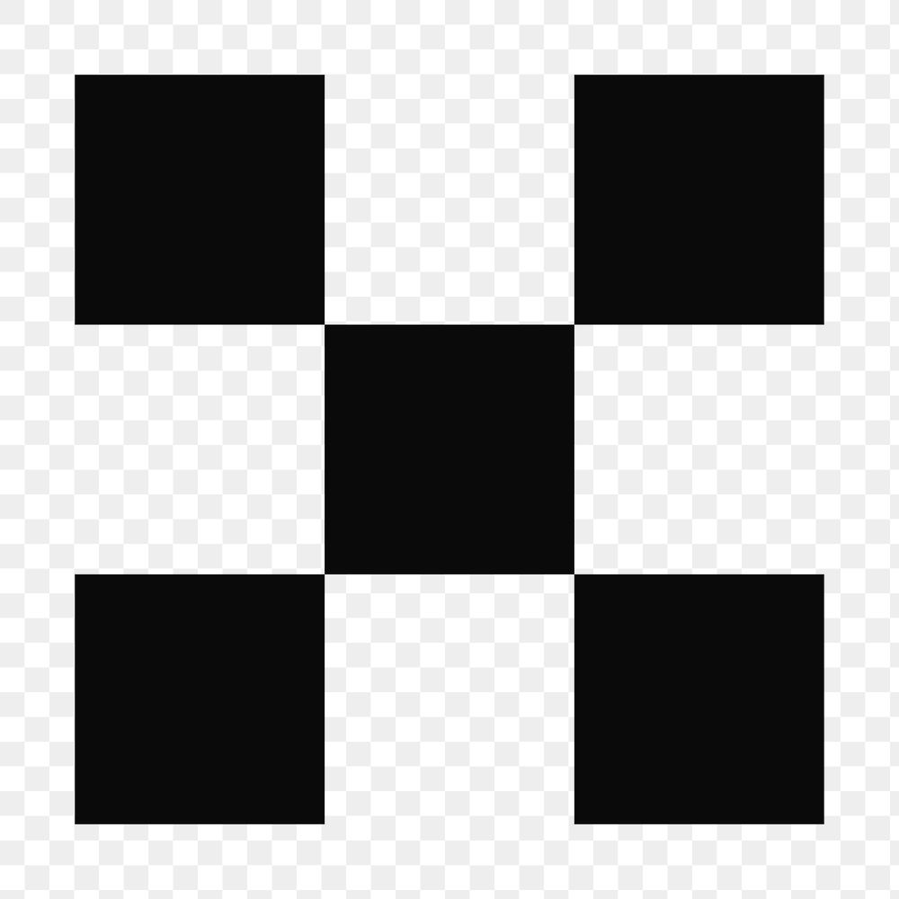 Checkered pattern png sticker, transparent background