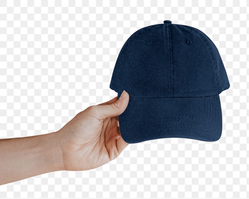 Blue cap png sticker, transparent background