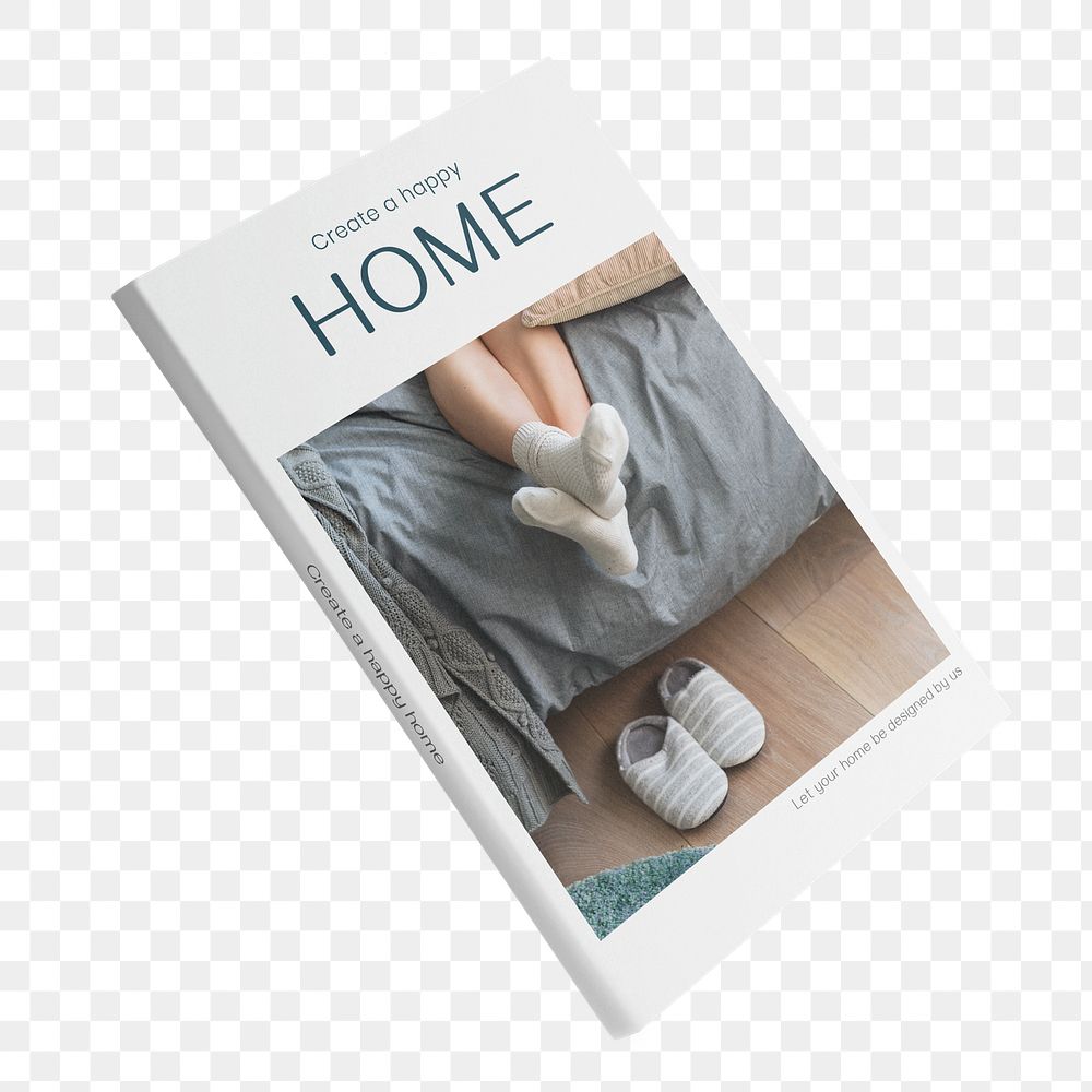 Home magazine  png sticker, transparent background