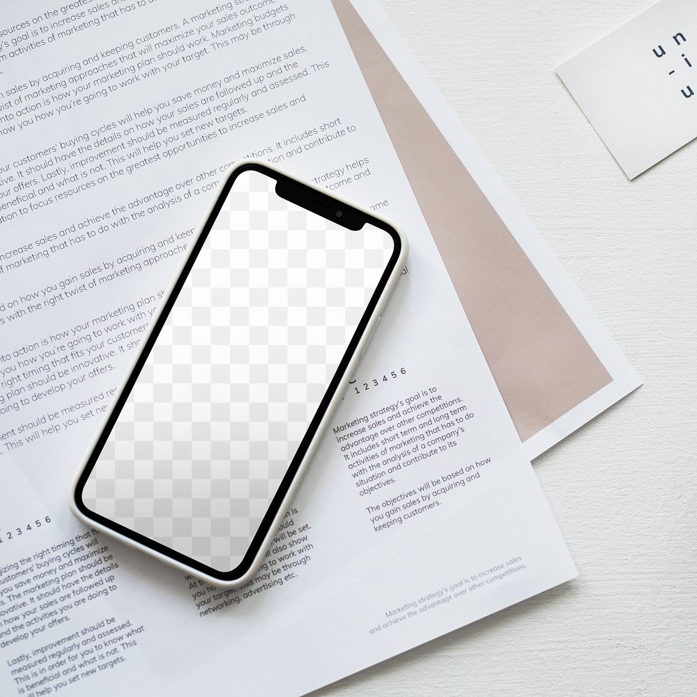 Smartphone png mockup, transparent design 