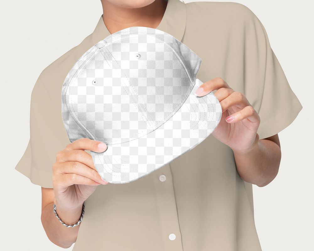 Cap png mockup, transparent design