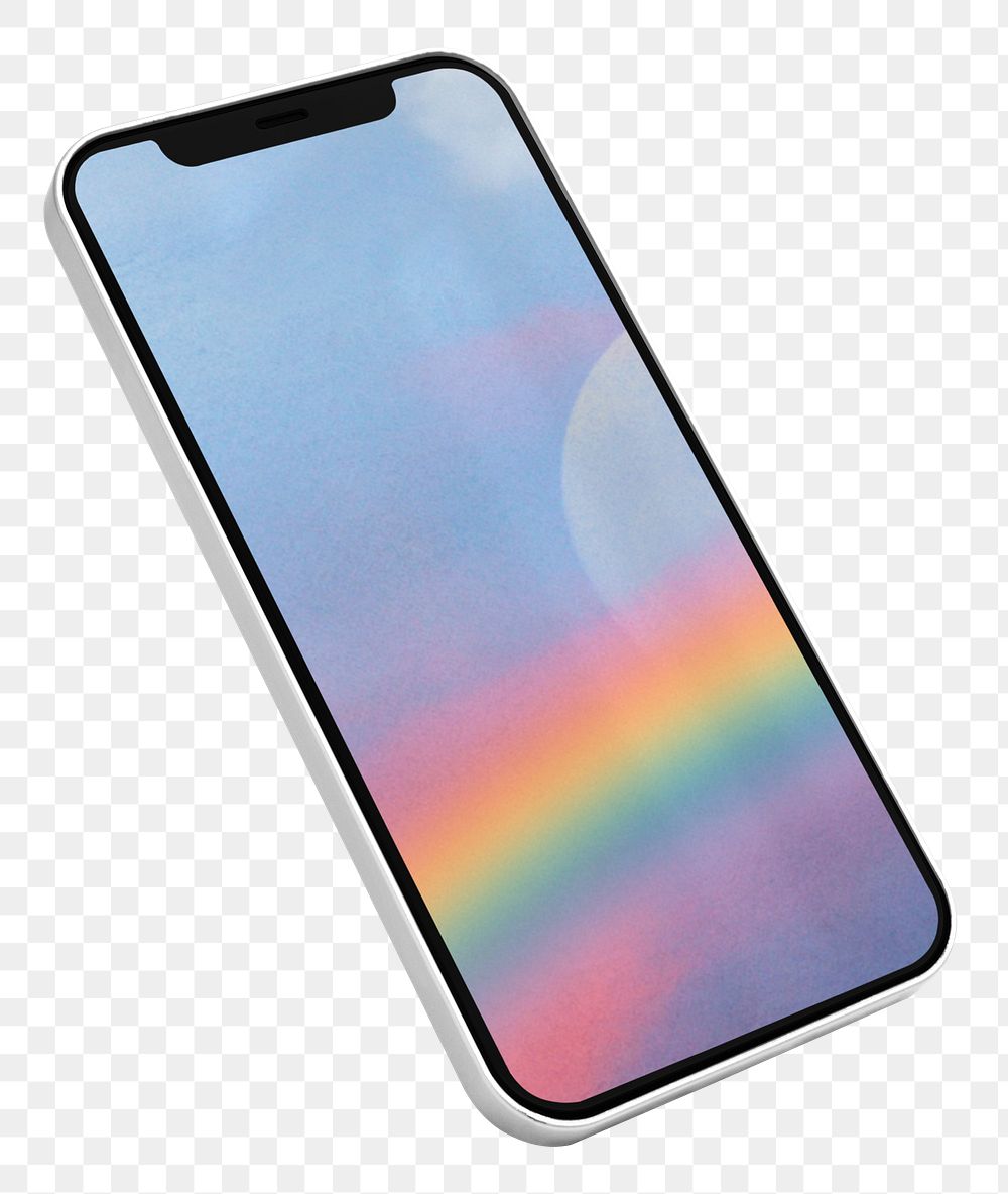Mobile screen  png sticker, transparent background