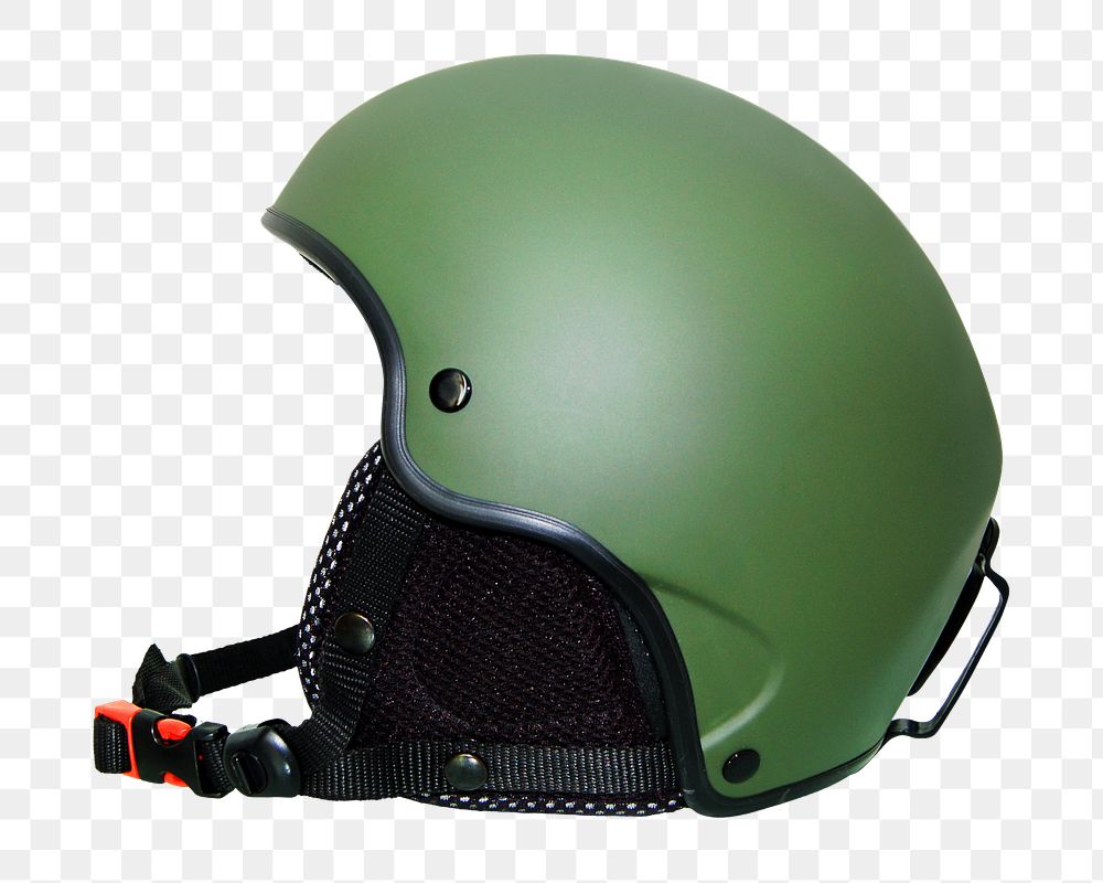 Green helmet png sticker, transparent background