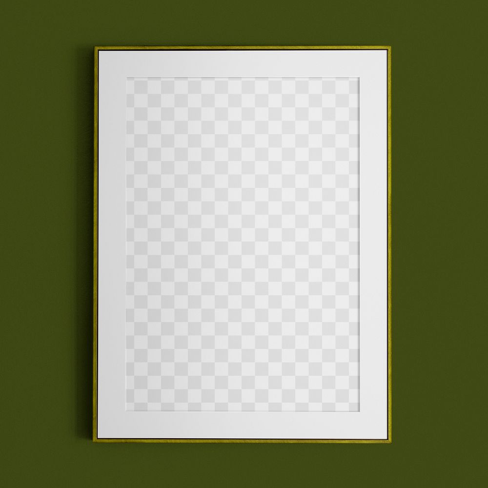 Frame png mockup, transparent design 