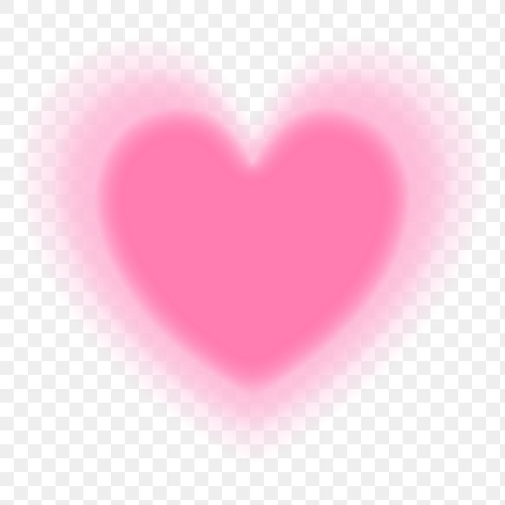 Pink heart png sticker, Valentine's day, transparent background