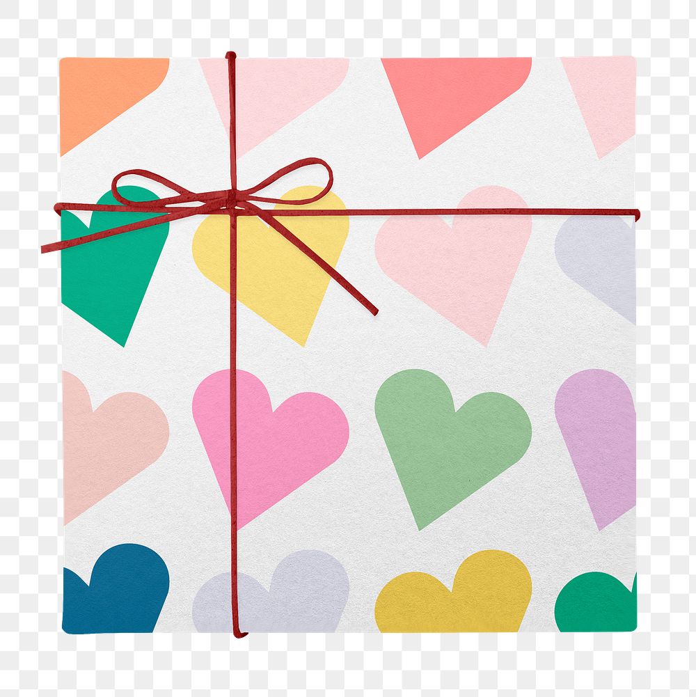 Valentine's gift png sticker, transparent background
