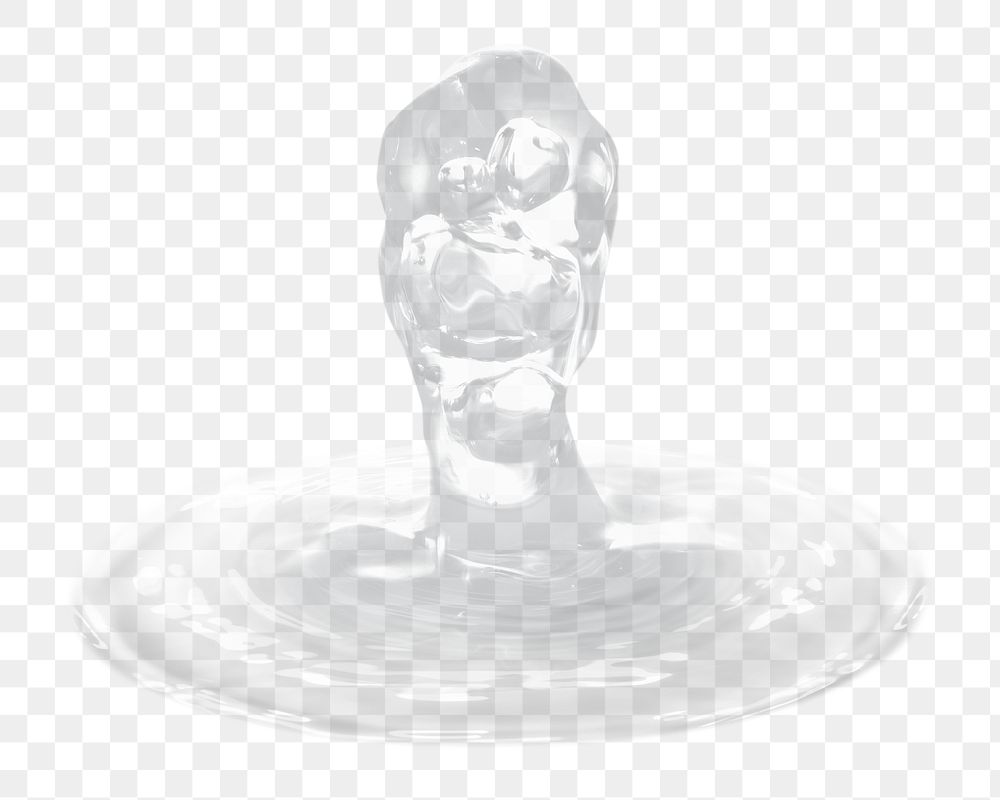 Water drop png sticker, transparent background