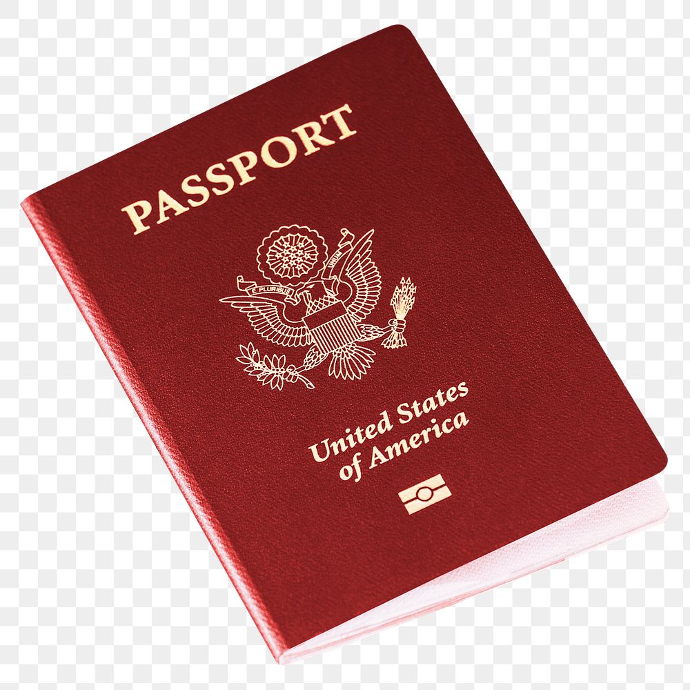 U.S. passport png sticker, transparent background