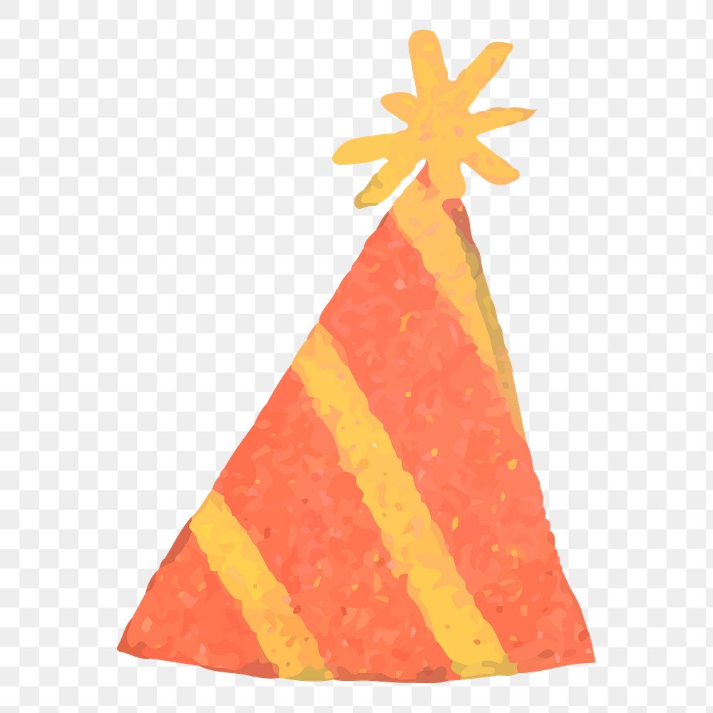 Party hat png sticker, transparent background