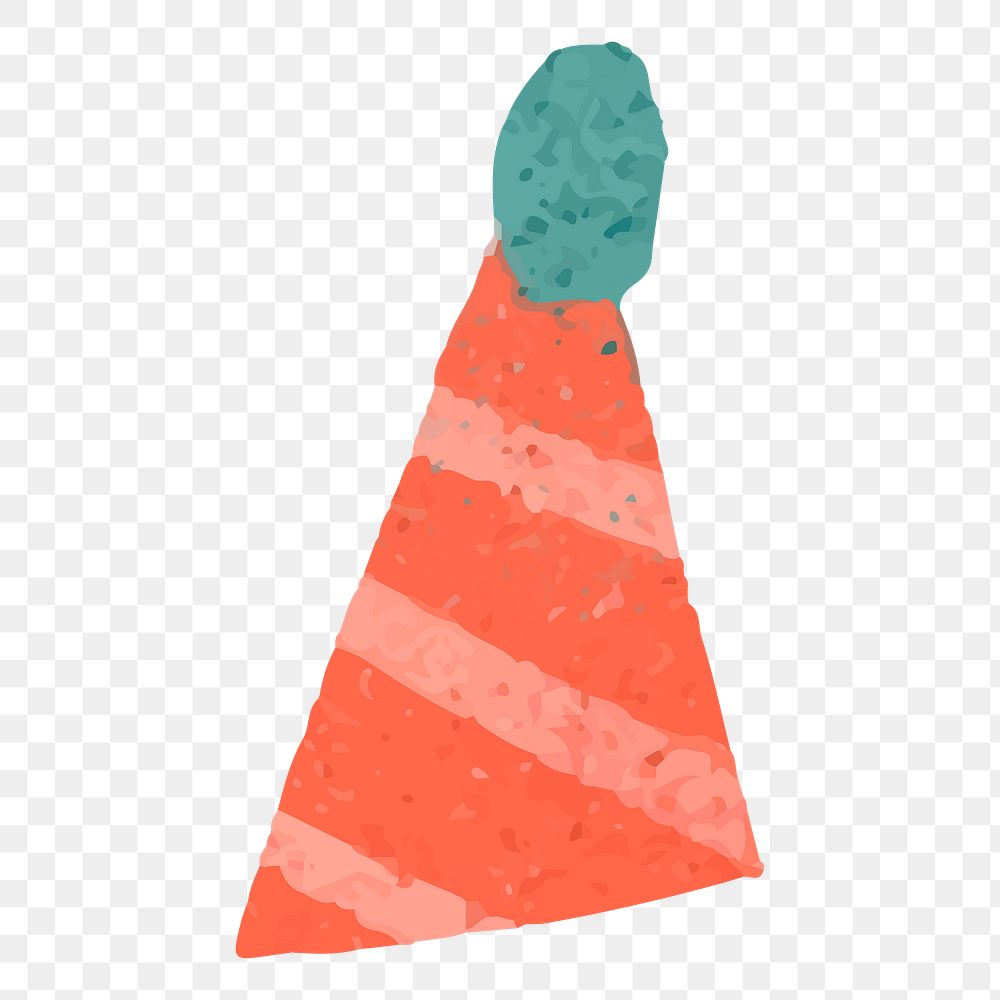 Party hat png sticker, transparent background