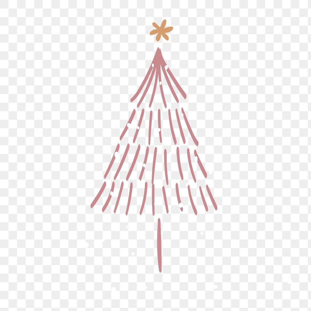 Christmas tree png sticker, festive design, transparent design