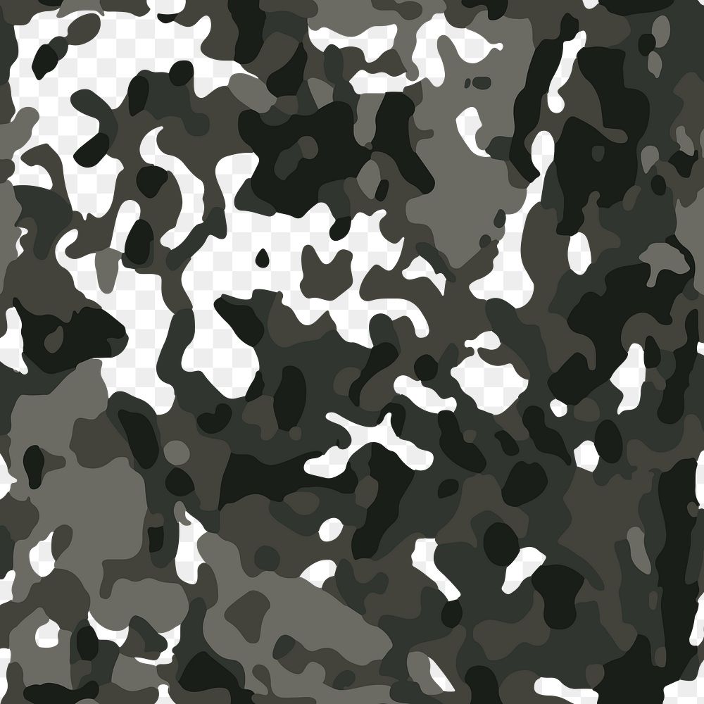 Green camouflage png pattern sticker, transparent background