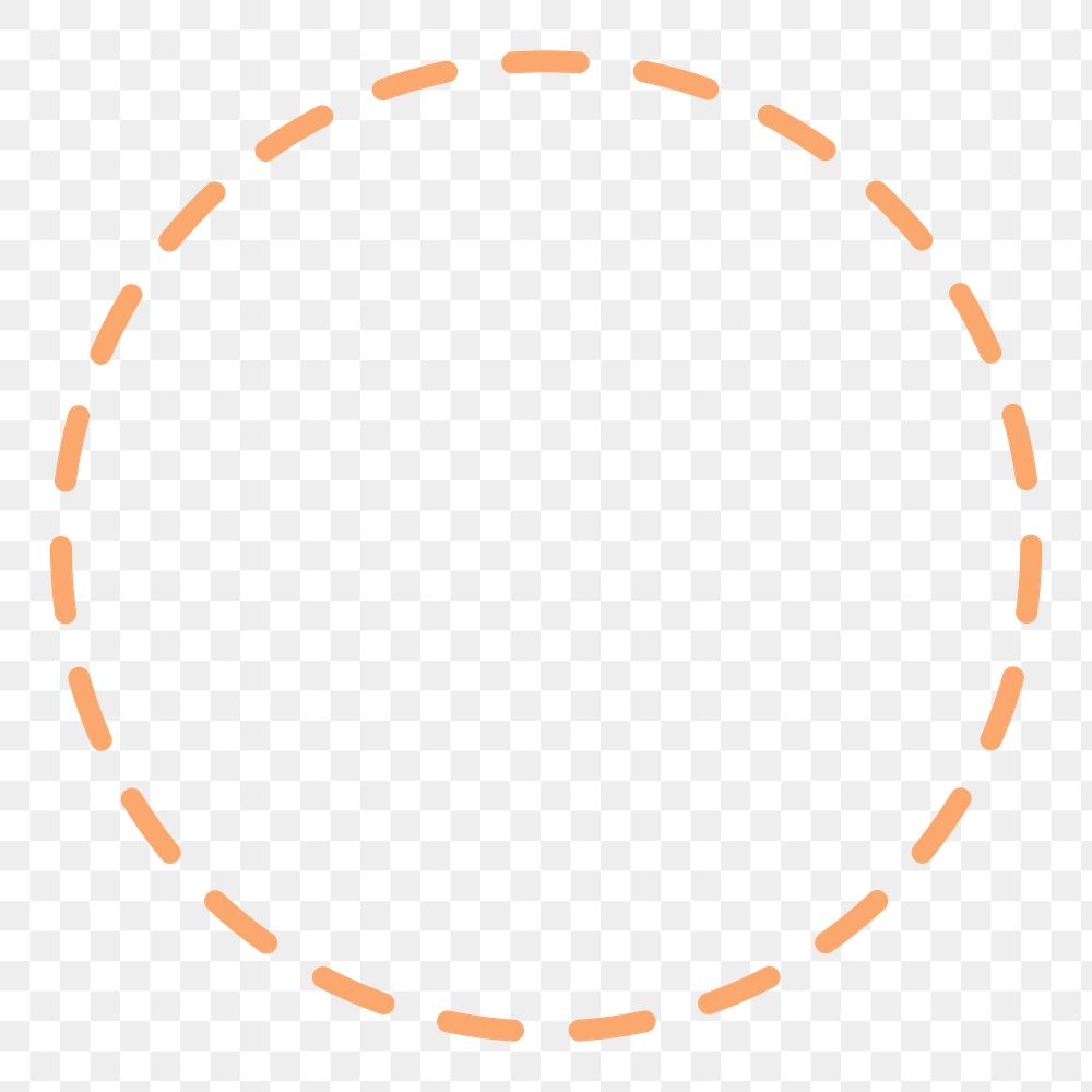 Circle png sticker, shape design, transparent background