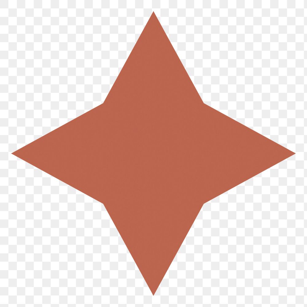 Sparkle star png sticker, transparent background