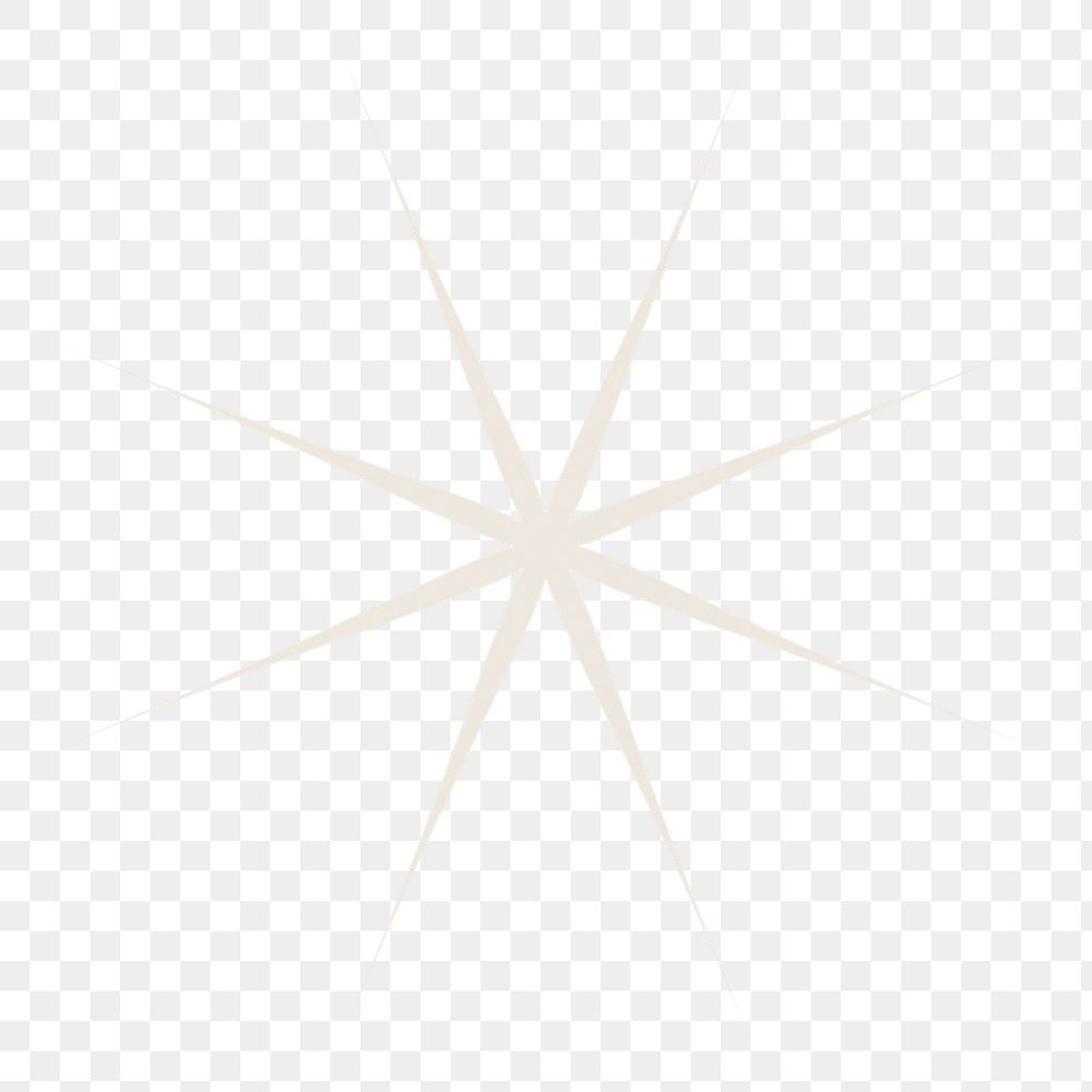 Aesthetic starburst png sticker, transparent background