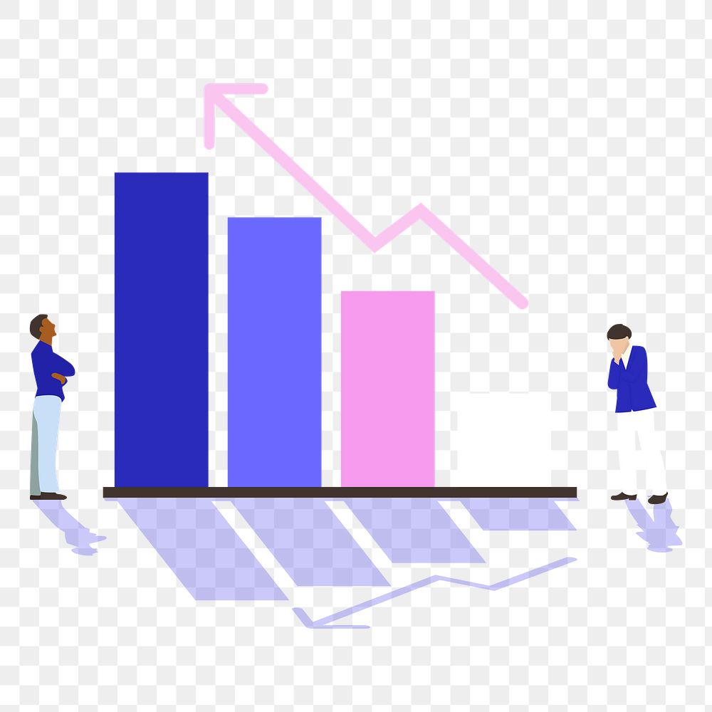 Business growth png icon sticker, teamwork illustration, transparent background
