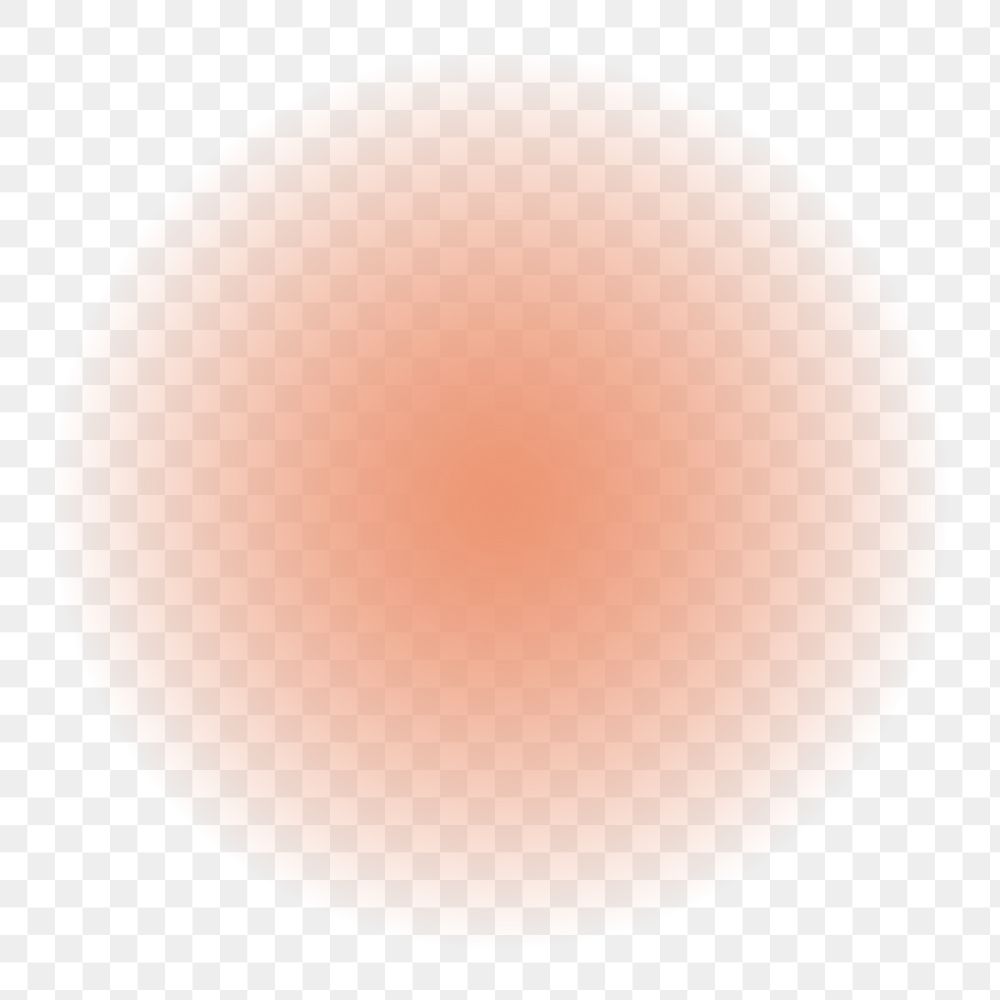 Gradient circle png aesthetic sticker, transparent background