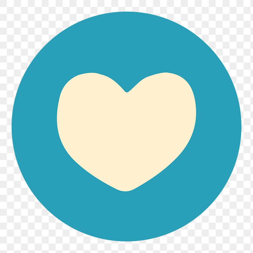 Heart shape png sticker, transparent background