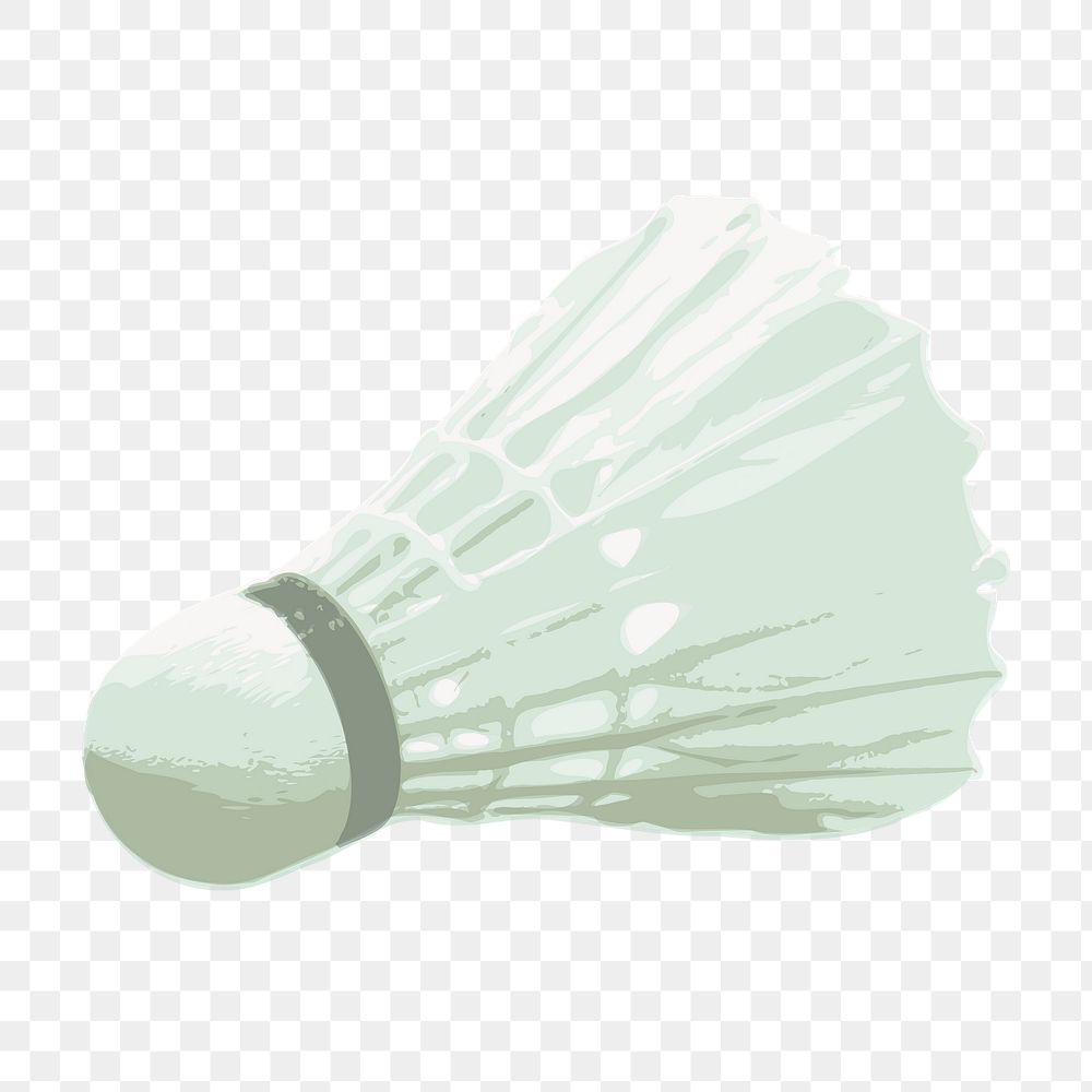 Badminton shuttlecock png sticker illustration, transparent background. Free public domain CC0 image.