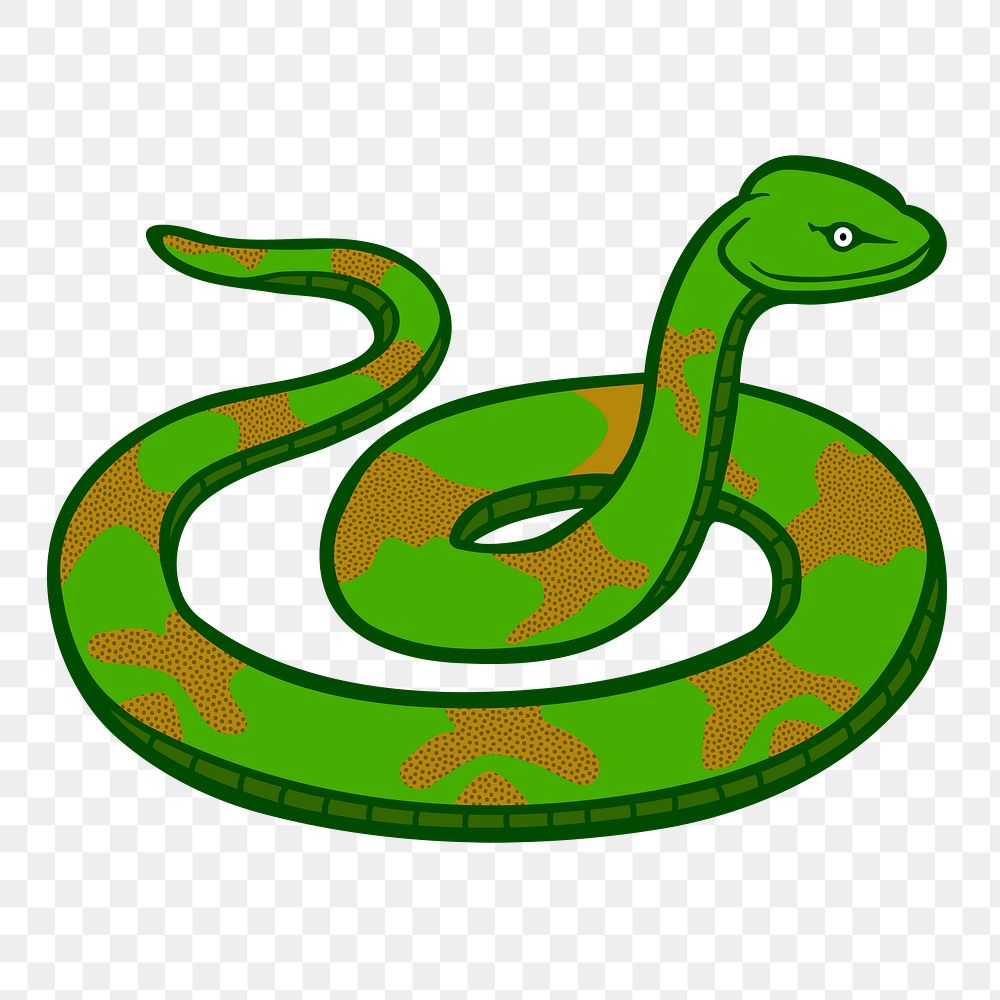 Snake png illustration, transparent background. Free public domain CC0 image.