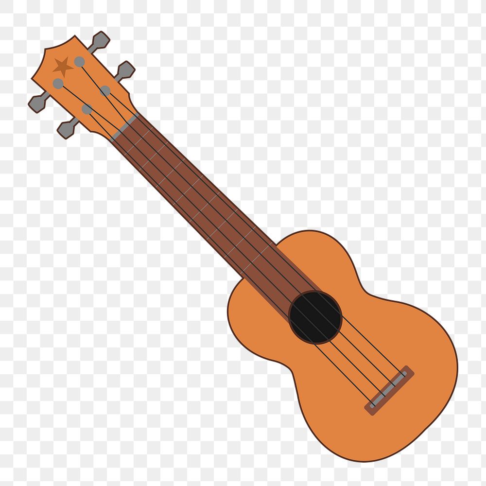 Acoustic guitar png illustration, transparent background. Free public domain CC0 image.