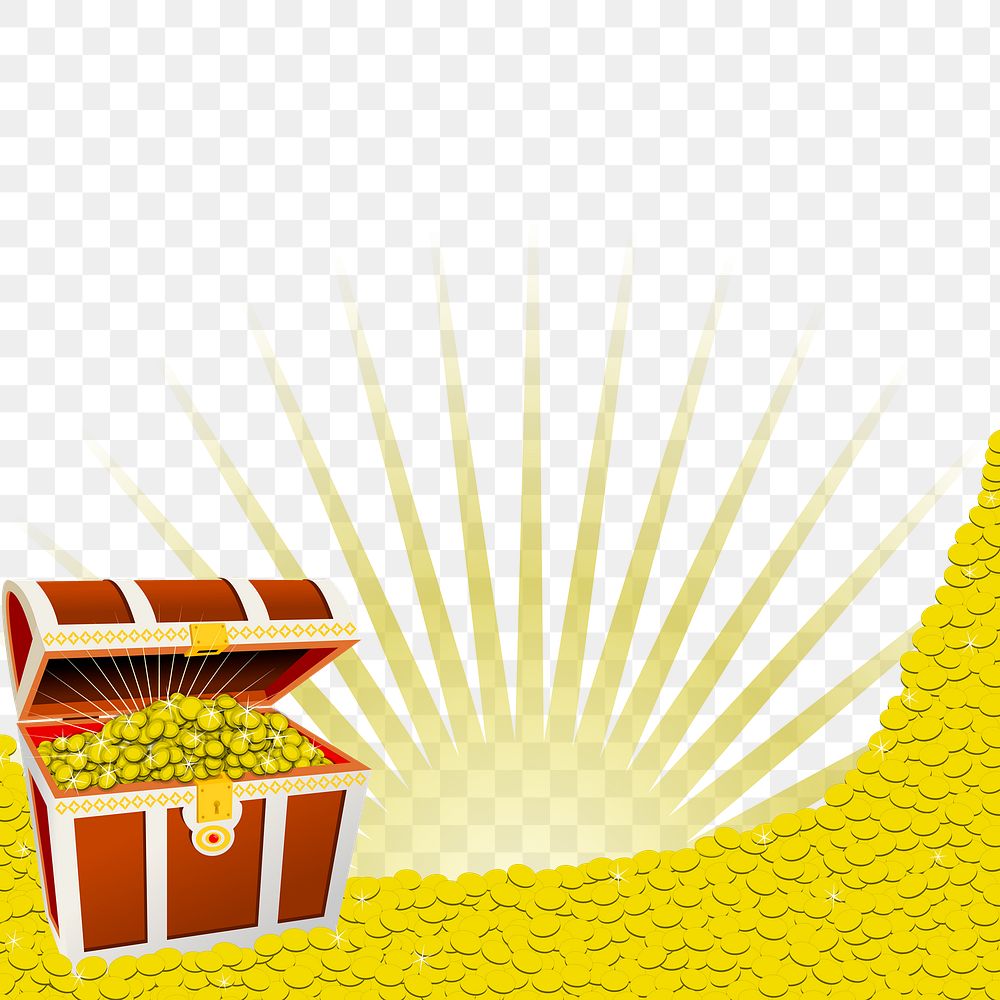 Treasure png illustration, transparent background. Free public domain CC0 image.