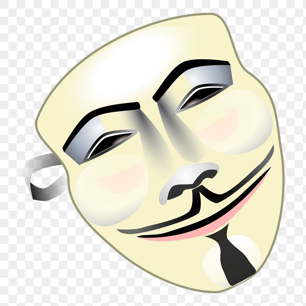 Guy Fawkes png illustration, transparent background. Free public domain CC0 image.