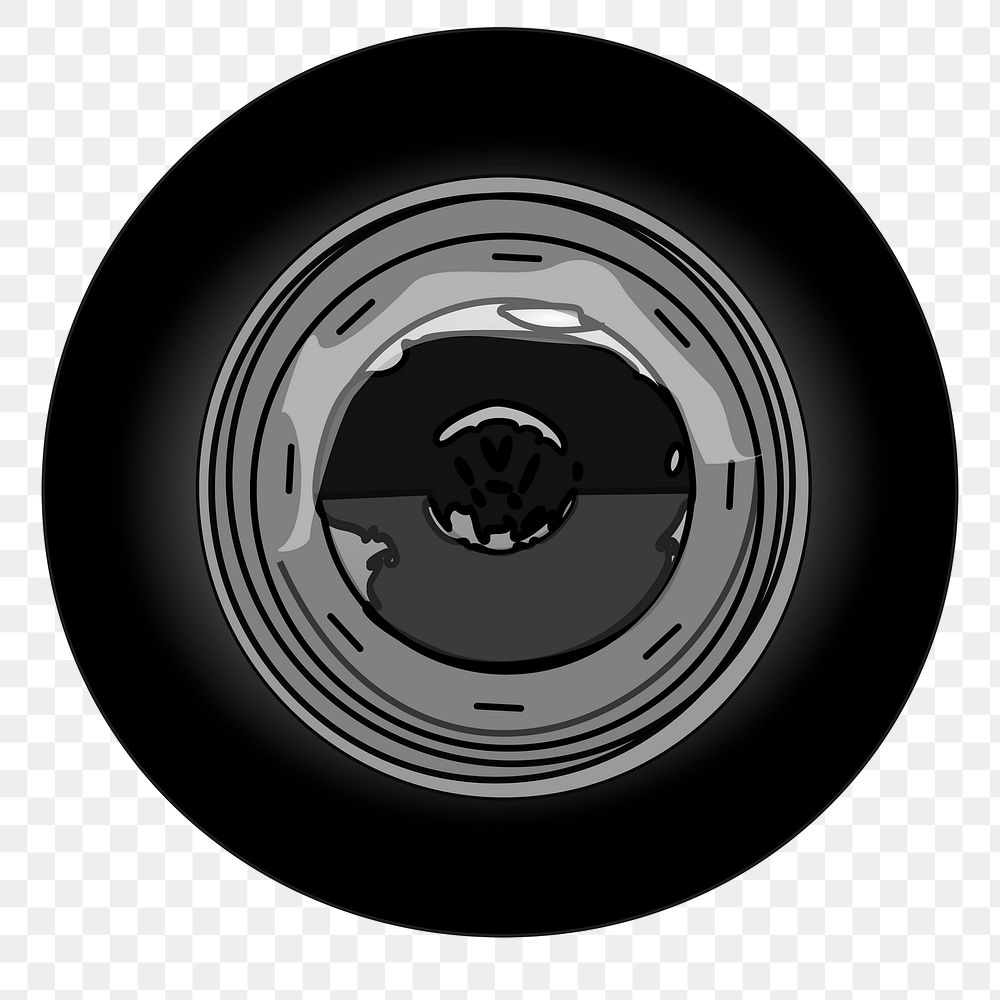 Car wheel png illustration, transparent background. Free public domain CC0 image.