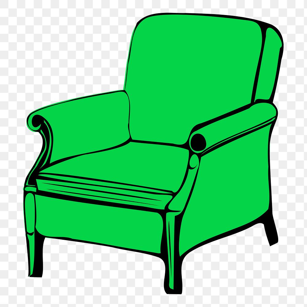 Couch png illustration, transparent background. Free public domain CC0 image.