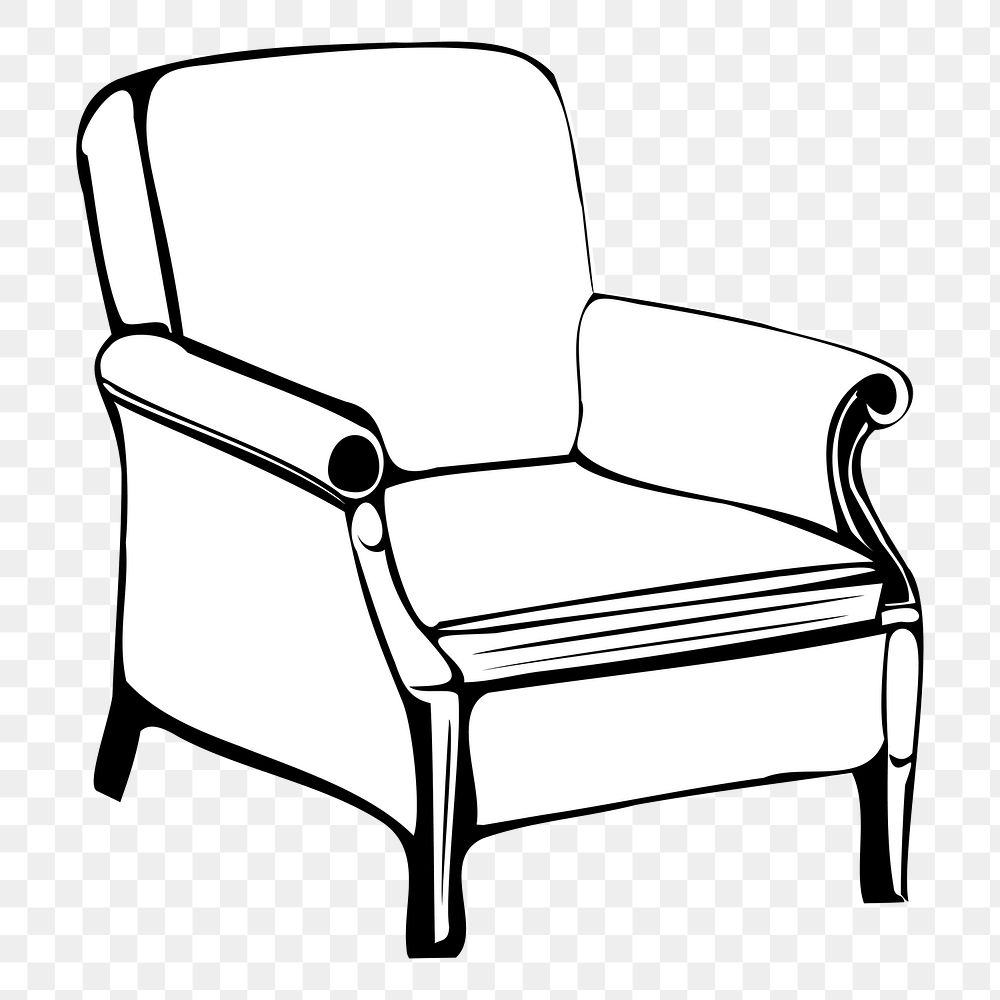 Couch png illustration, transparent background. Free public domain CC0 image.