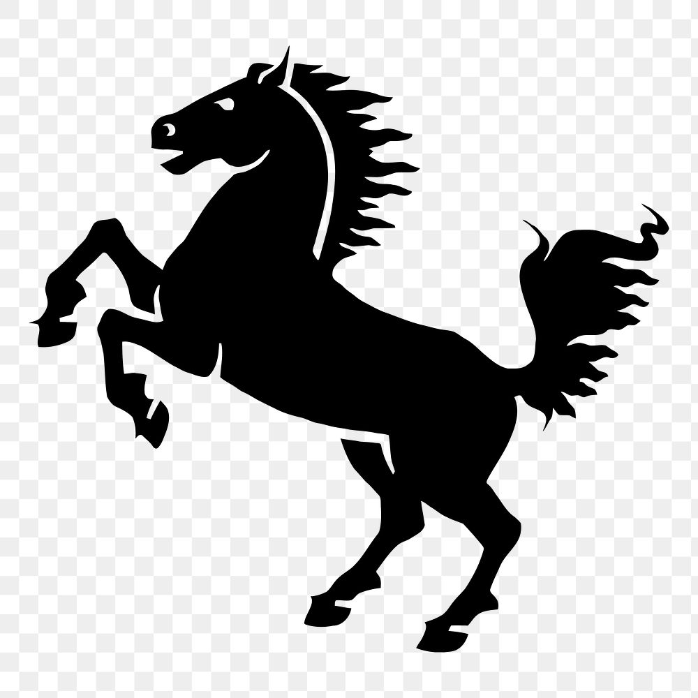 Horse png illustration, transparent background. Free public domain CC0 image.