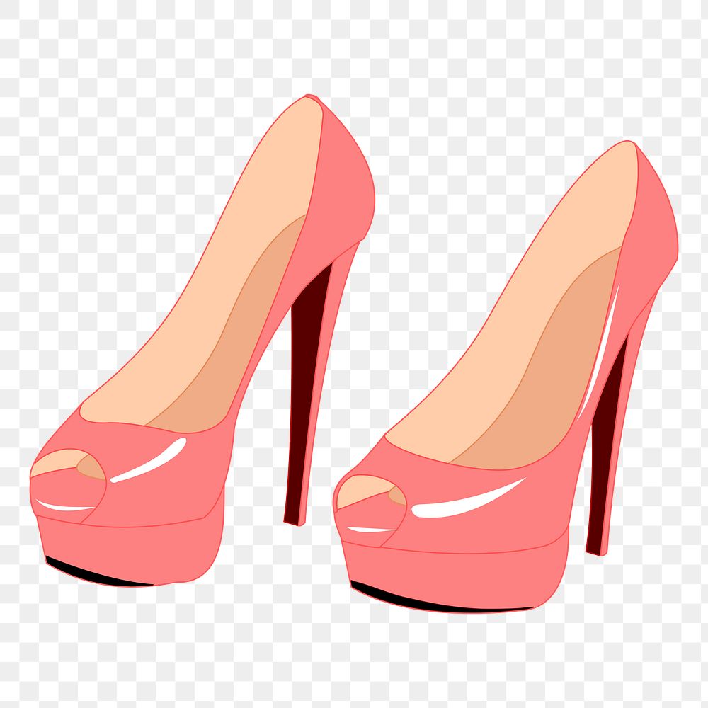 High heels png illustration, transparent background. Free public domain CC0 image.