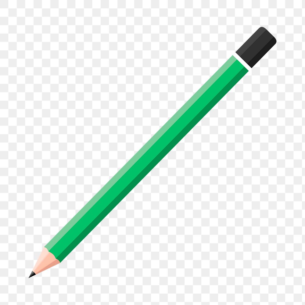 Pencil png illustration, transparent background. Free public domain CC0 image.