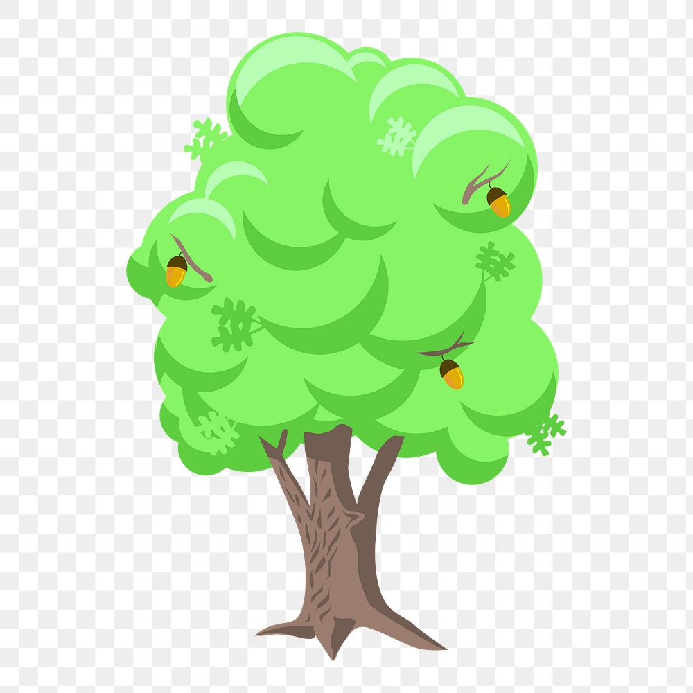 Tree png illustration, transparent background. Free public domain CC0 image.