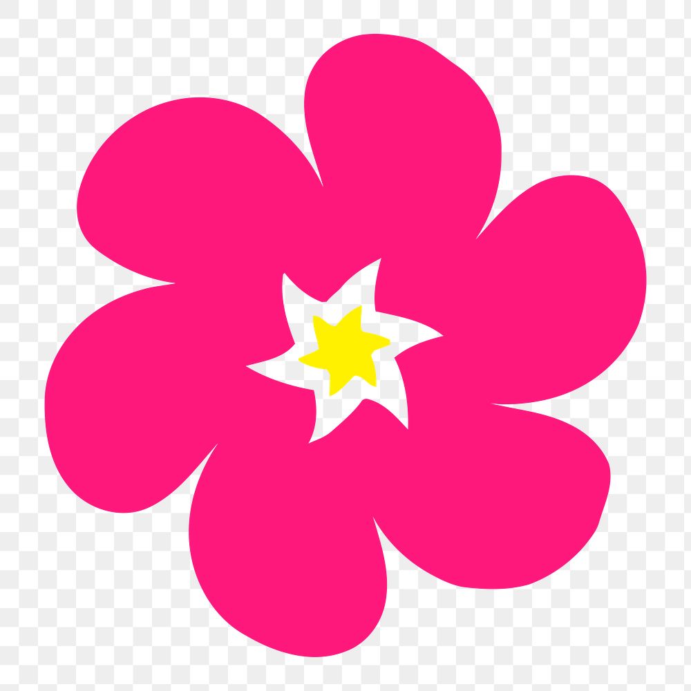 Flower png illustration, transparent background. Free public domain CC0 image.