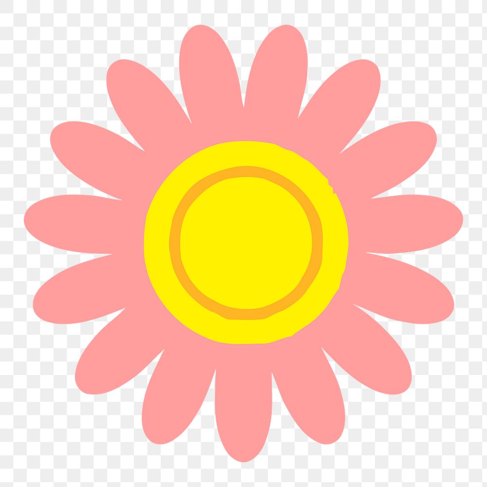 Flower png illustration, transparent background. Free public domain CC0 image.