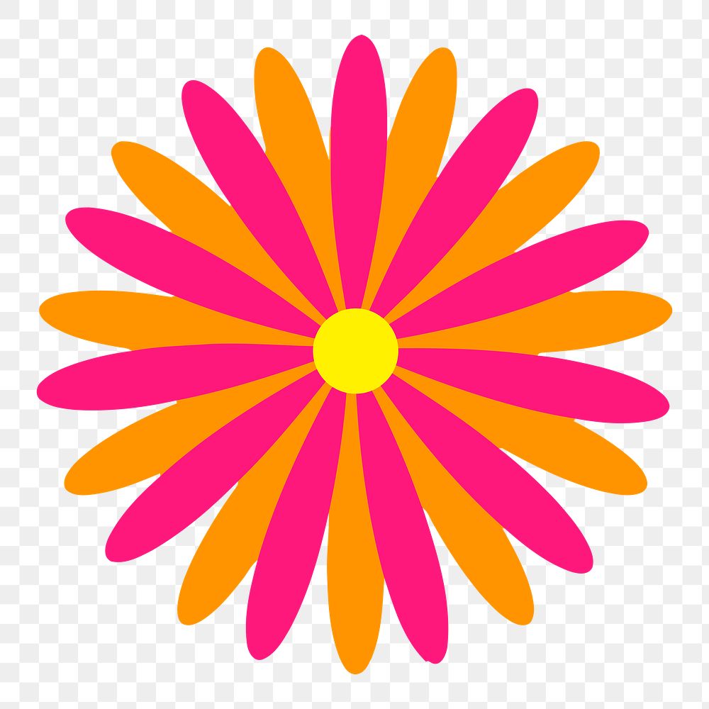 Flower png illustration, transparent background. Free public domain CC0 image.