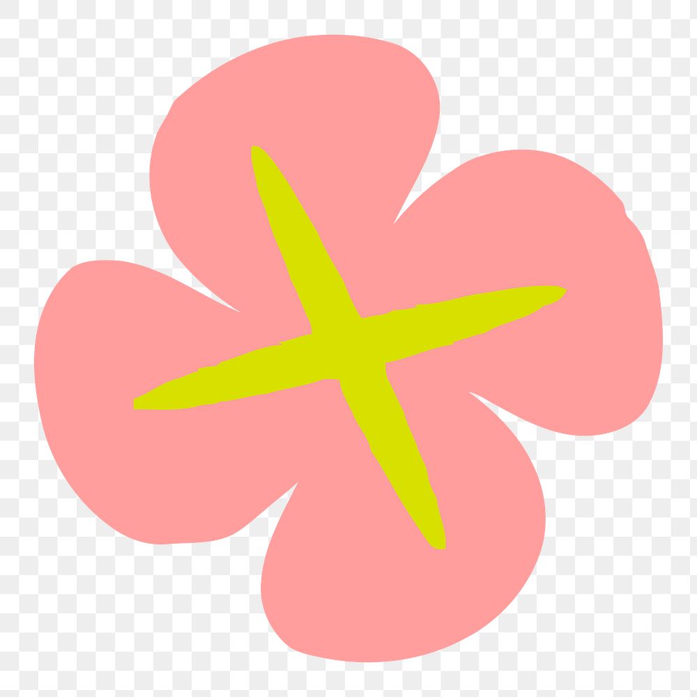 Flower png illustration, transparent background. Free public domain CC0 image.