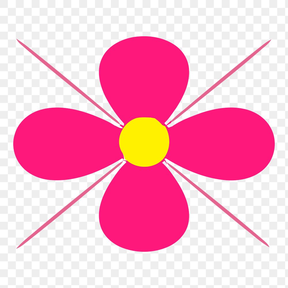 Flower png illustration, transparent background. Free public domain CC0 image.