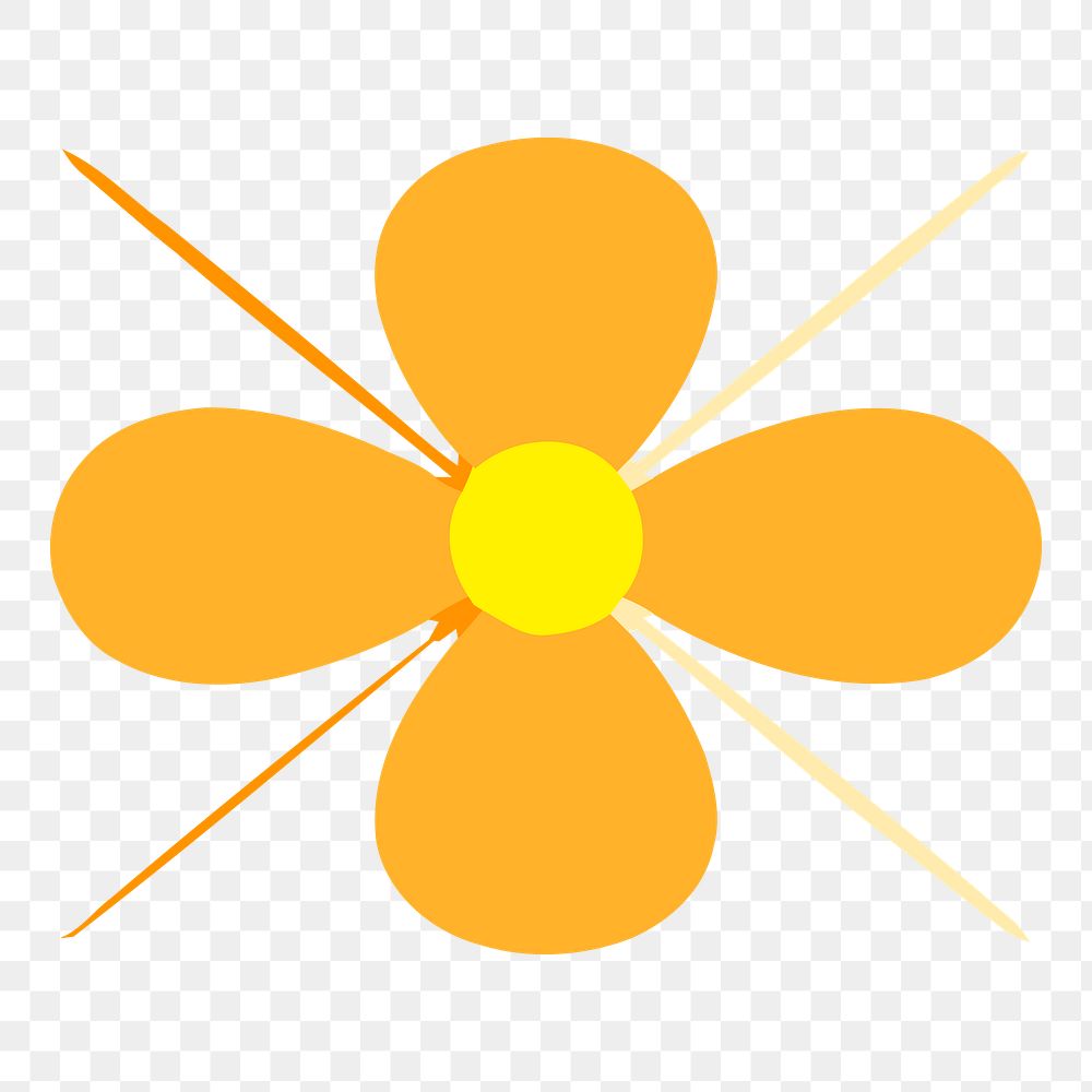 Flower png illustration, transparent background. Free public domain CC0 image.