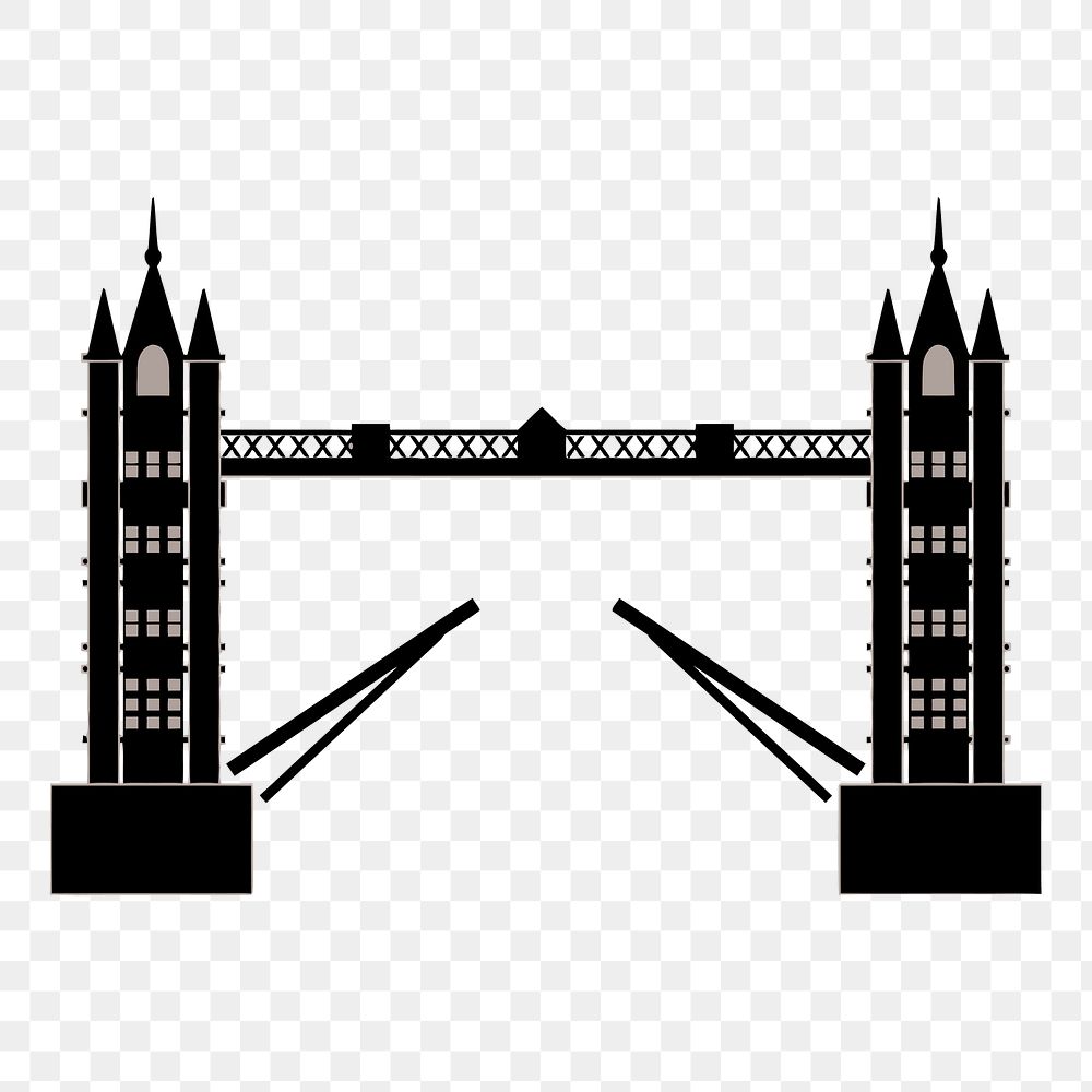 London bridge png illustration, transparent background. Free public domain CC0 image.
