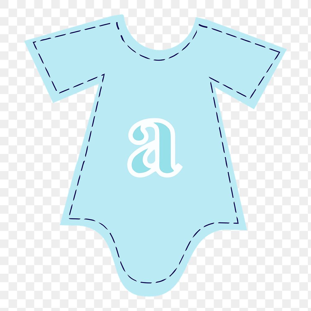 Baby onesie png illustration, transparent background. Free public domain CC0 image.