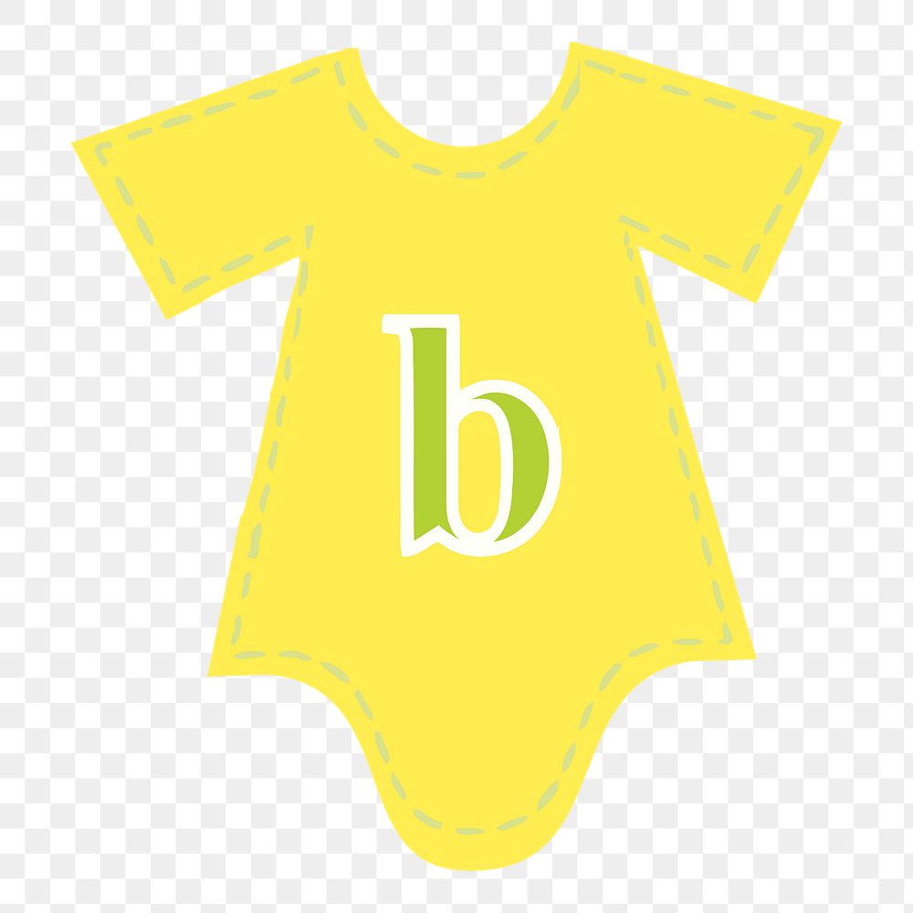 Baby onesie png illustration, transparent background. Free public domain CC0 image.